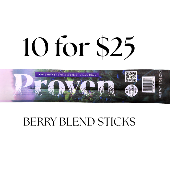 Berry Blend Beef & Pork Sticks 10 for $25
