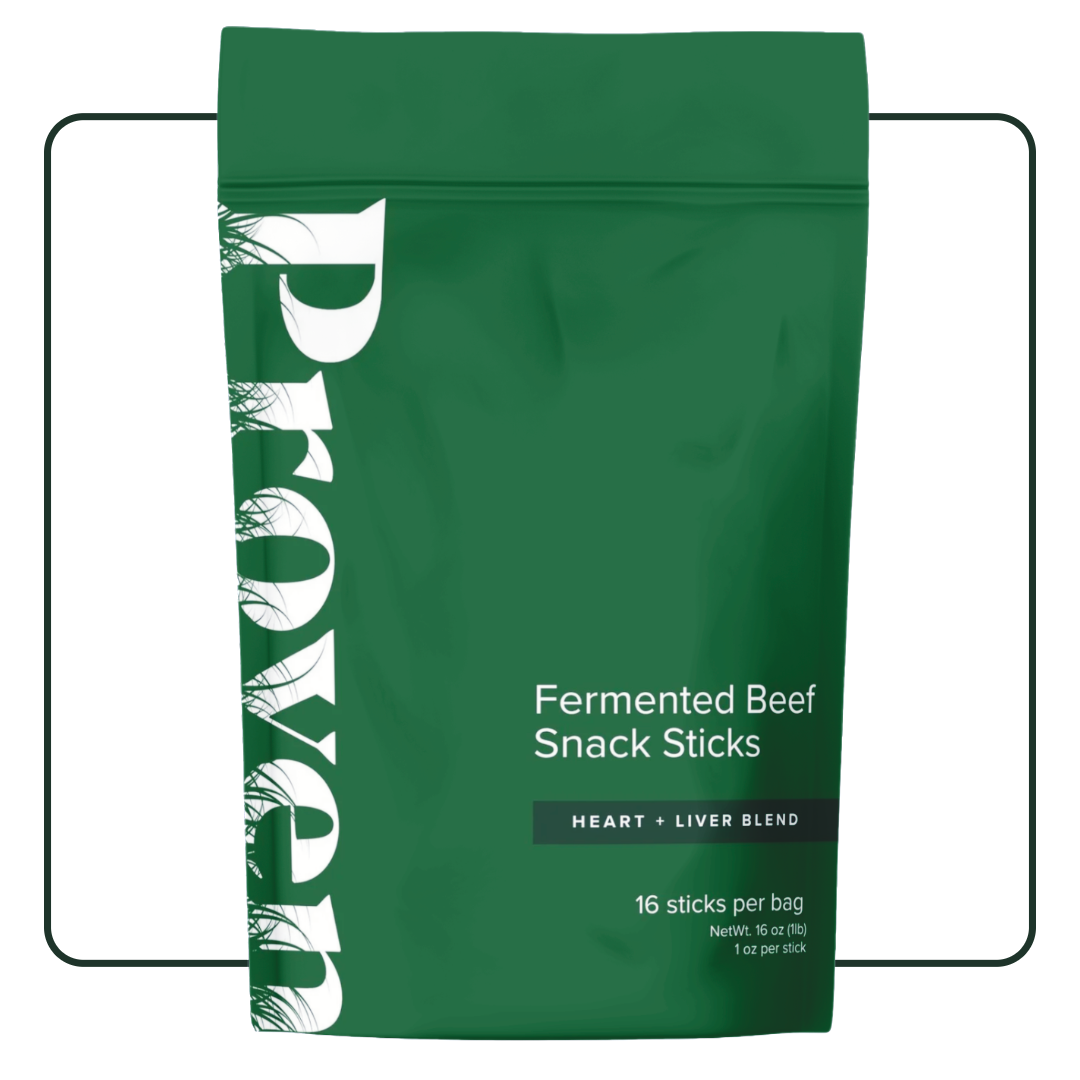 HEART + LIVER BLEND FERMENTED BEEF SNACK STICKS