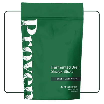 HEART + LIVER BLEND FERMENTED BEEF SNACK STICKS