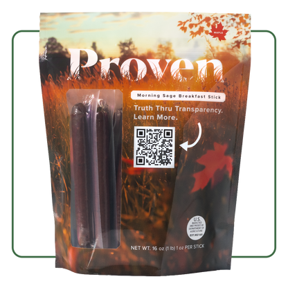Morning Maple Fermented Beef and Pork Snack Sticks