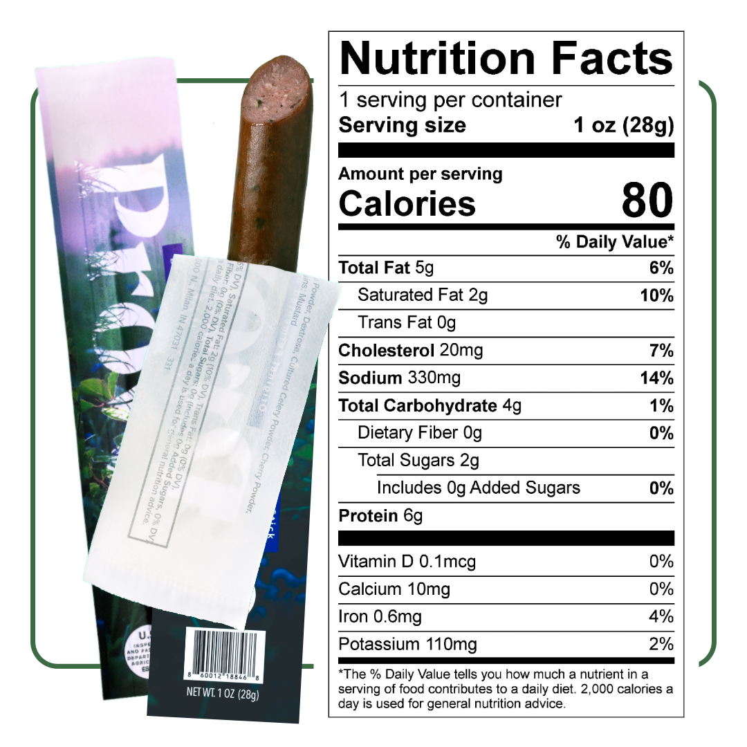 Preorder: Berry Blend Fermented Beef Snack Sticks